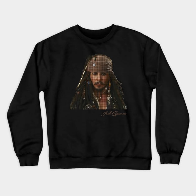 Jack Sparrow -Johnny Depp Crewneck Sweatshirt by raaak